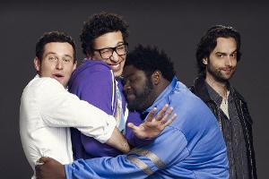 Die "Undateables" (v.l.n.r.): Justin (Brent Morin), Burski (Rick Glassman), Shelly (Ron Funches) und Danny (Chris D'Elia)