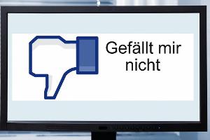 Dieser virtuelle Daumen nach unten könnt bald schon auf Facebook Anwendung finden