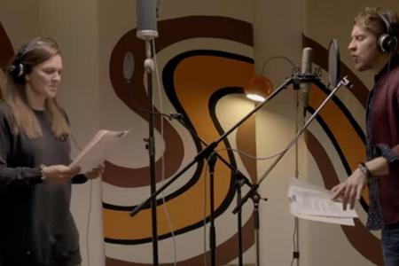 Anna Loos und Johannes Oerding waren gemeinsam im Studio