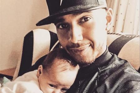 Lewis Hamilton mit seiner Nichte Willow