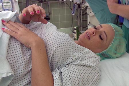 Daniela Katzenberger kurz vor dem Kaiserschnitt