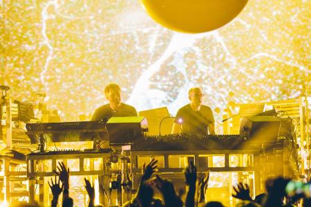 Die Chemical Brothers am Donnerstag im Londoner Roundhouse