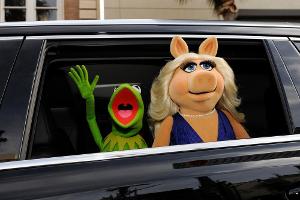 Kermit und seine Ex Miss Piggy bei der Premiere von "Muppets Most Wanted" im März 2014