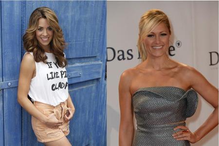 Ein Schlager-Star und eine, die es noch werden will: Helene Fischer (r.) und Vanessa Mai