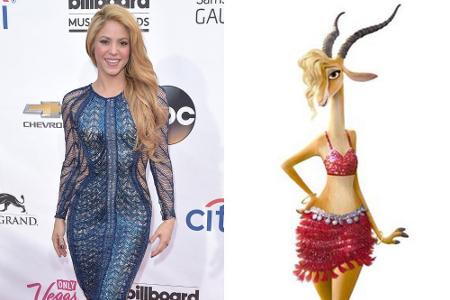 Eine gewisse Ähnlichkeit ist der Gazelle und Shakira nicht abzusprechen
