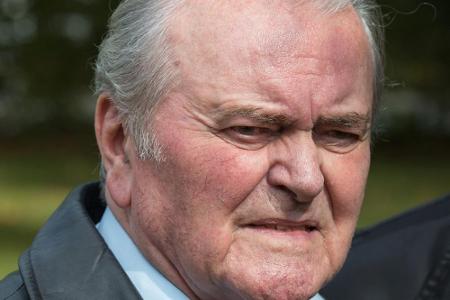 Max Greger bei der Trauerfeier von Joachim 