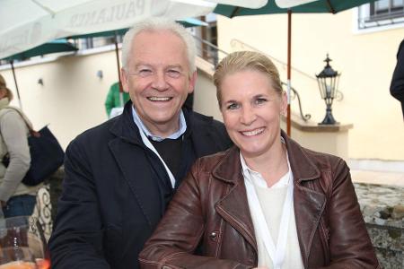 Strahlendes Paar: Rüdiger Grube und Cornelia Poletto bei einer Veranstaltung im Mai