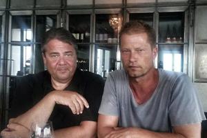 Ein ungewöhnliches Gespann: Vize-Kanzler Sigmar Gabriel (l.) und "Tatort"-Ermittler Til Schweiger (r.)