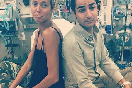 Heidi Klum zieht beim Arzt eine Schnute