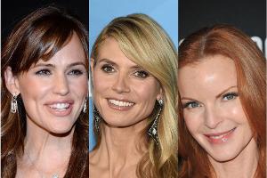 So gelingen tolle Farbreflexe für jeden Ton, wie bei Jennifer Garner, Heidi Klum oder Marica Cross (v.l.)