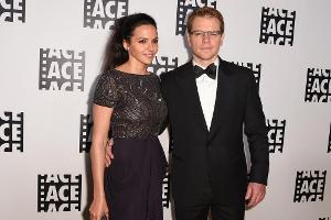 Matt Damon und seine Ehefrau Luciana Barroso feiern am 9. Dezember 2015 ihren zehnten Hochzeitstag