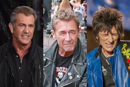 Mel Gibson, Peter Maffay und Ron Wood (v.l.) haben ihre Gattinnen für jüngere Frauen verlassen