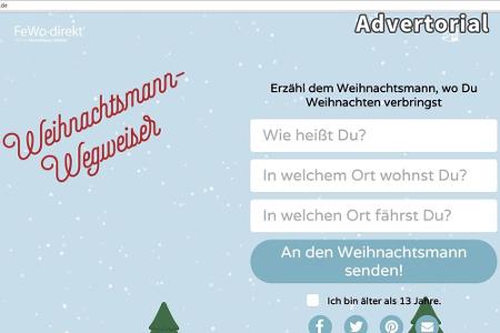 FeWo-direkt hat den direkten Draht zum Weihnachtsmann