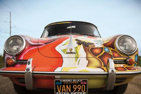 Dieses Auto fällt auf: Janis Joplins bunt bemaltes Cabrio