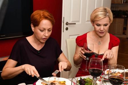 Tapfer: Hendrikje Fitz (li.) nahm sich trotz schlimmer Diagnose Zeit für ein 