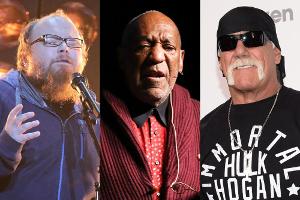 Andreas Kümmert, Bill Cosby und Hulk Hogan (v.l.) sorgten 2015 für Schlagzeilen