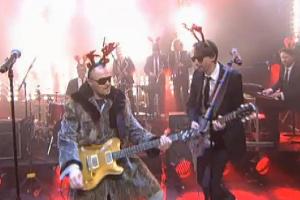 Stefan Raab und die Heavytones, die mit seiner Late-Night-Show "TV total" bekannt wurden, rockten das Finale