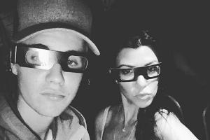 Dieses Selfie mit Kourtney Kardashian postete Justin Bieber bereits vor rund zwei Monaten