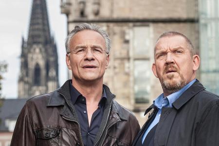 Max Ballauf (l.) und Freddy Schenk (r.) ermitteln im Kölner Rheinauhafen