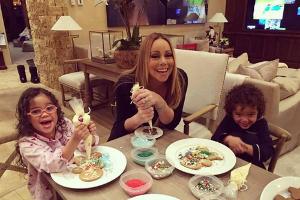 Mariah Carey mit ihren Kindern Monroe und Moroccan