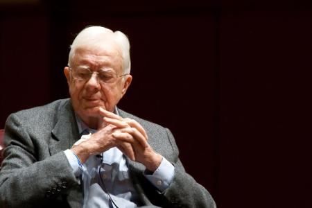 Jimmy Carter bei einem Vortrag im Jahr 2008