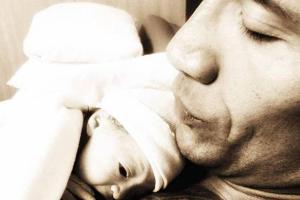 Wrestler und Schauspieler Dwayne Johnson mit seiner Tochter Jasmine