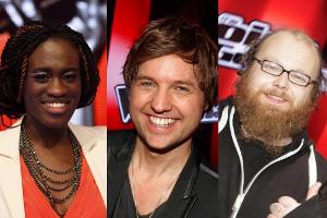 Die ersten drei "The Voice"-Sieger: Ivy Quainoo, Nick Howard und Andreas Kümmert (r.)