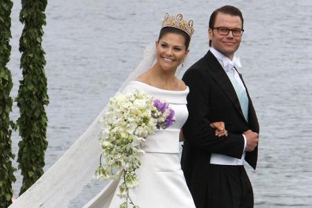 Eine echte Traumhochzeit ist die Eheschließung von Kronprinzessin Victoria (37) mit ihrem Daniel Westling (41) am 19. Juni 2...