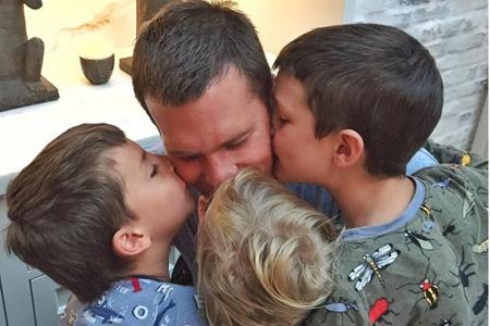 Model Gisele Bündchen (34) feierte ihre Familie mit einem süßen Foto von ihrem Ehemann, Football-Star Tom Brady (37), der vo...
