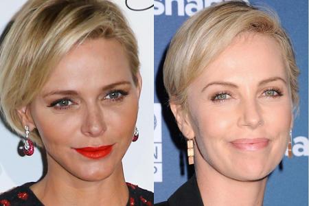 Zweimal Südafrika. Doch auch optisch kann man Fürstin Charlène von Monaco (l.) und Hollywood-Star Charlize Theron eine gewis...