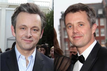Ein Gesicht: Kronprinz Frederik von Dänemark (r.) und der britische Schauspieler Michael Sheen (