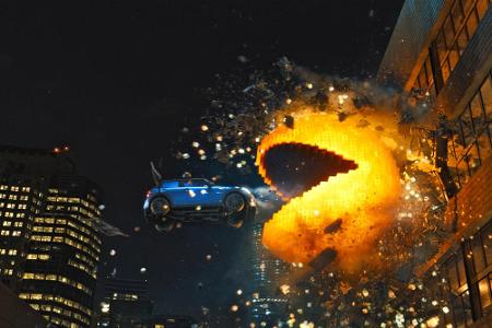 Aber auch Pac-Man hat es auf die Menschheit abgesehen und knabbert sich dabei durch ganz Washington.