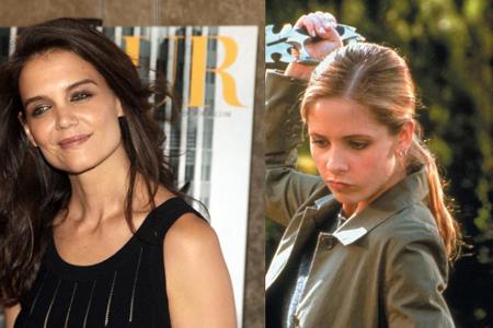 Keine pfählte so schön Vampire wie Sarah Michelle Gellar. Fast hätte jedoch Katie Holmes (l.) als 