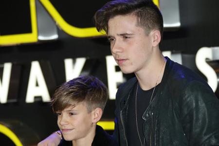 Brooklyn und Romeo Beckham ließen sich die 