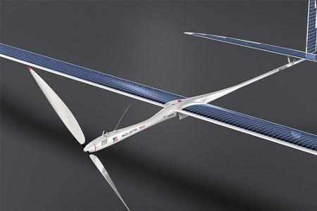 Solarbetrieben und mit einer Spannweite von 50 Metern: Eine Solara 50 aus dem Hause Titan Aerospace