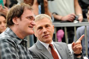 Kollegen unter sich: Christoph Waltz (re.) und Star-Regisseur Quentin Tarantino