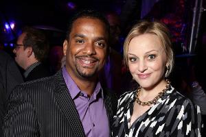 Alfonso Ribeiro mit seiner damals noch schwangeren Frau Angela Unkrich bei einer Premiere in Hollywood