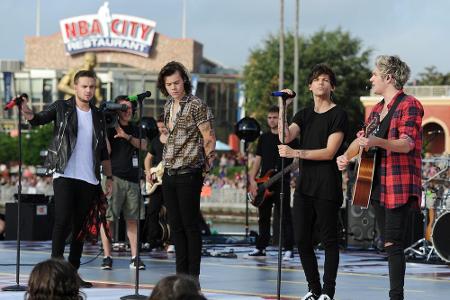 Nur Zufall: Auch bei diesem Auftritt im November 2014 kamen One Direction ohne Zayn Malik auf die Bühne