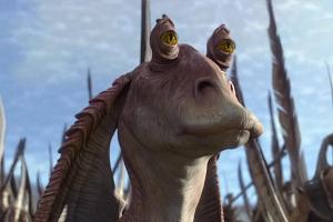 Jar Jar Binks, gespielt von Ahmed Best in "Star Wars: Episode I - Die dunkle Bedrohung"