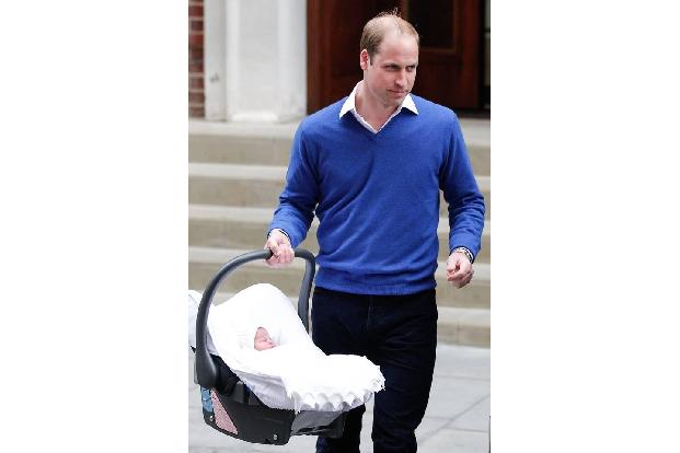 ...vor Glück, ebenso wie Papa Prinz William. Der kann jetzt voller Stolz behaupten, zweifacher Daddy zu sein. Und auch der g...