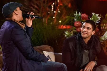 Andreas Bourani darf sich von Xavier Naidoo etwas vorsingen lassen