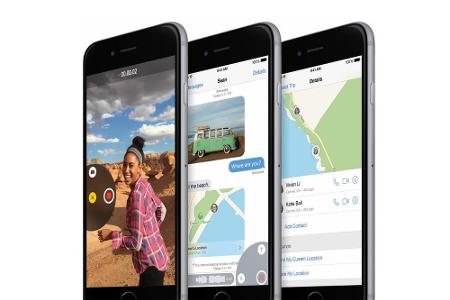 Auf dem Bild ist noch iOS 8 zu sehen. Das kommende iOS 9 soll auch auf älteren iPhones und iPads laufen