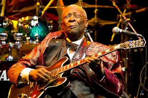 Der "King of Blues" B.B. King bei einem Konzert im Jahr 2011