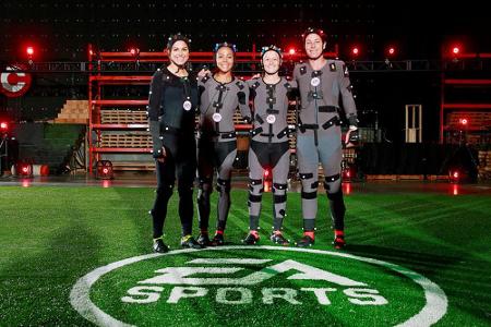 Beim Motion Capturing wurden die Bewegungen der Spielerinnen aufgezeichnet