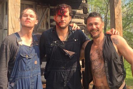 Abseits des Drehs: Josh Hartnett, Ashton Kutcher und James Franco (v.l.n.r)