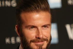 Voller Bart, volles Haar: David Beckham sieht man seine 40 Jahre nicht an
