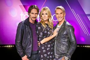 Die "GNTM"-Juroren Thomas Hayo, Heidi Klum und Wolfgang Joop haben das "GNTM"-Finale nach New York verlegt