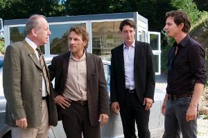 Bauunternehmer Rühle reagiert ausgesprochen abweisend, als Lannert  und Bootz ihn zu dem Mordfall befragen wollen