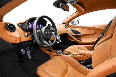 Wenig Platz, viel Leder: Innenraum des McLaren 570S