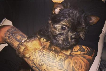 Esther in Biebers Arm